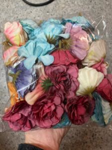 mur de fleurs artificielles