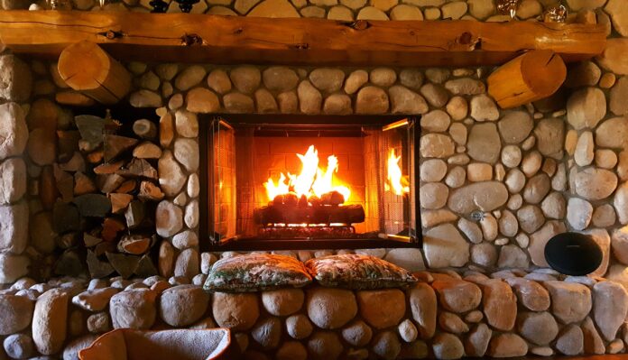 feu de cheminée