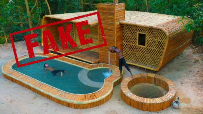 Primitive Build ces vidéos de construction de maisons étaient fake