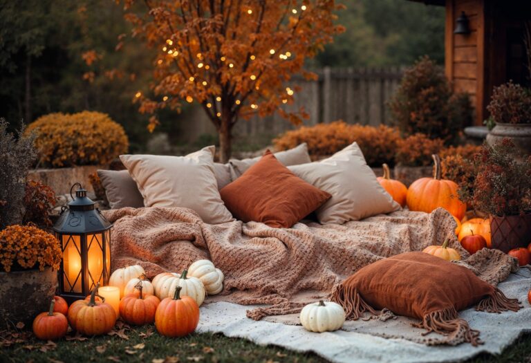 salon en automne