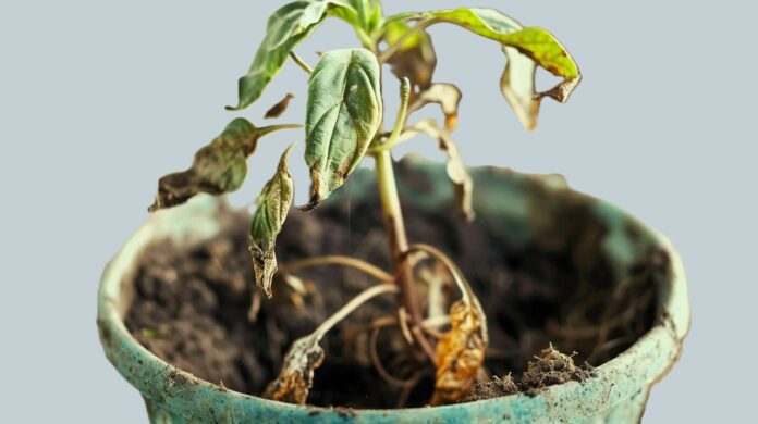 plante d'intérieur en difficulté